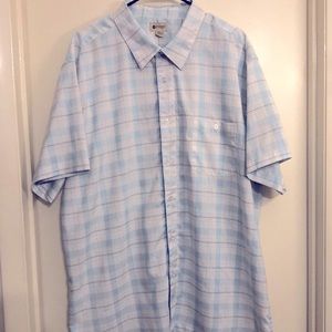 Haggar Casual Button Down Short Sleeve Shirt